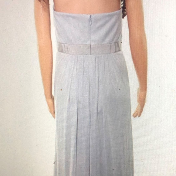 NWT Adrianna Papell Gray Beaded Strapless Gown - Picture 7 of 7